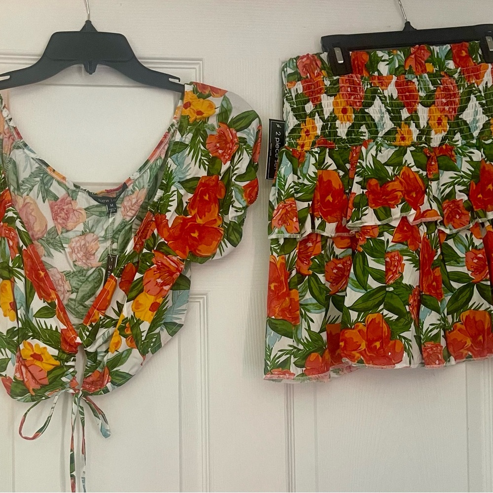 Floral Print two piece